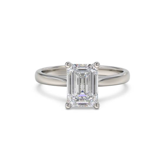 Verlobungsring mit Smaragd und Diamant