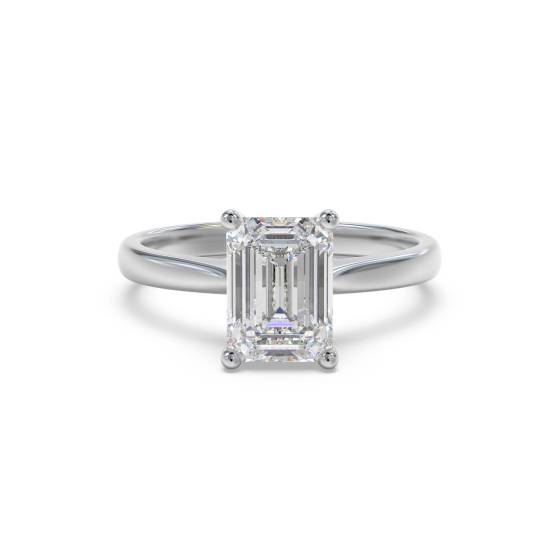 Verlobungsring mit Smaragd und Diamant