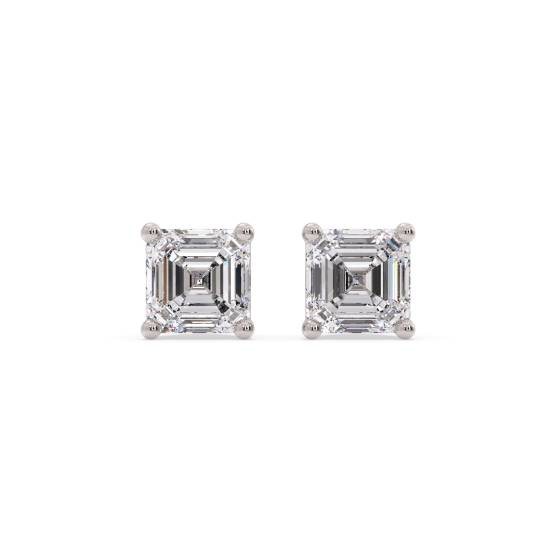 Klassische Asscher-Diamant-Ohrstecker