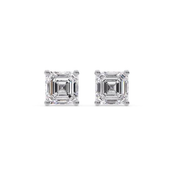 Klassische Asscher-Diamant-Ohrstecker
