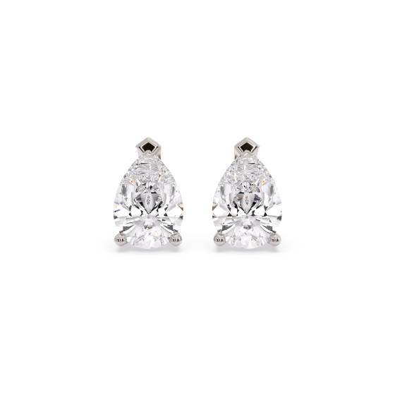 Klassische Birnenförmige Diamant-Ohrstecker