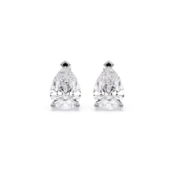 Klassische Birnenförmige Diamant-Ohrstecker
