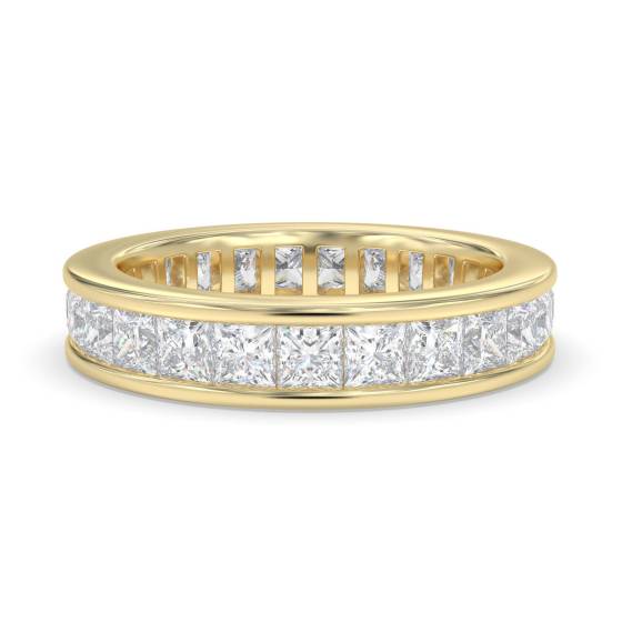 Eleganter Prinzess-Diamant-Ewigkeitsring