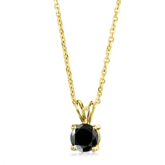 Anhänger mit schwarzem Diamanten