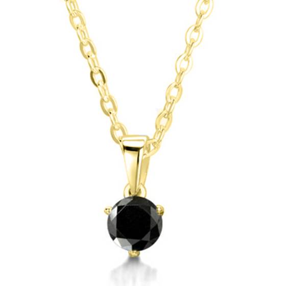Anhänger mit schwarzem Diamanten
