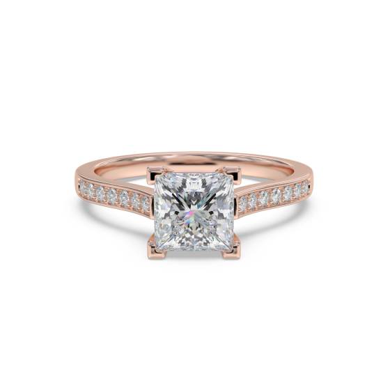 Moderner Crossover-Princess-Diamant-Schulterring