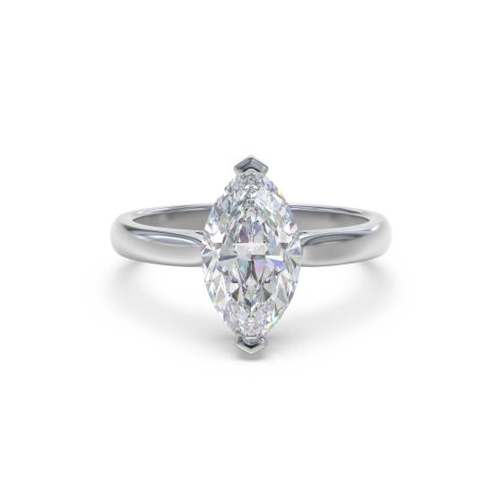 Verlobungsring mit Marquise-Diamanten