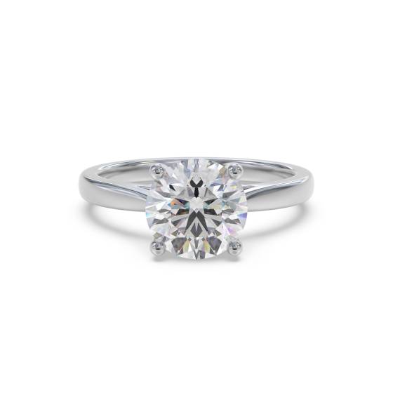 Verlobungsring mit rundem Diamanten