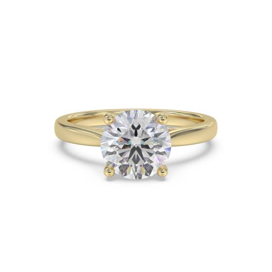 Verlobungsring mit rundem Diamanten