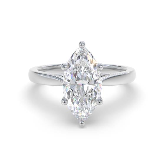 Verlobungsring mit Marquise-Diamanten