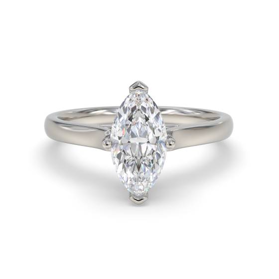 Verlobungsring mit Marquise-Diamanten