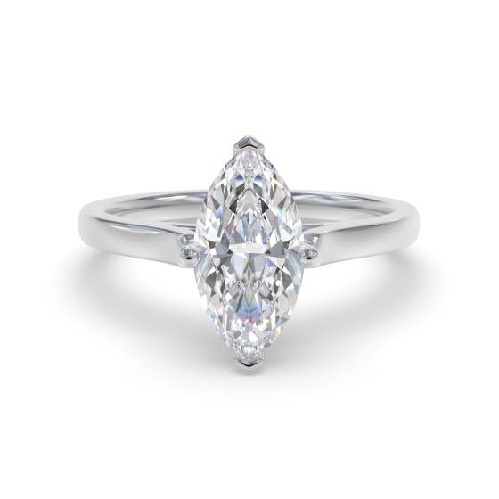 Verlobungsring mit Marquise-Diamanten