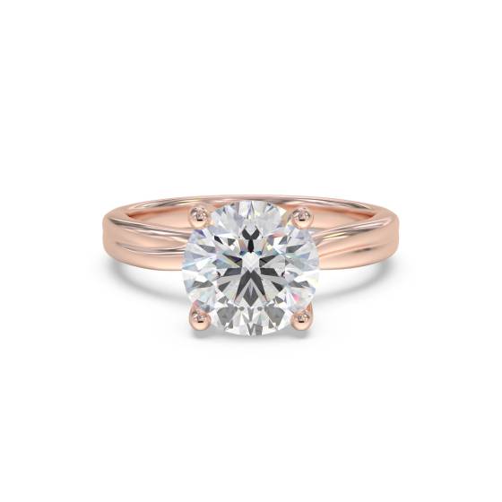Runder Diamant-Solitärring