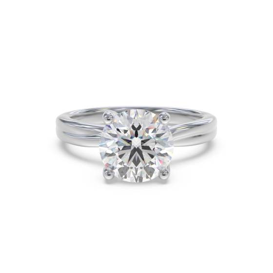 Runder Diamant-Solitärring