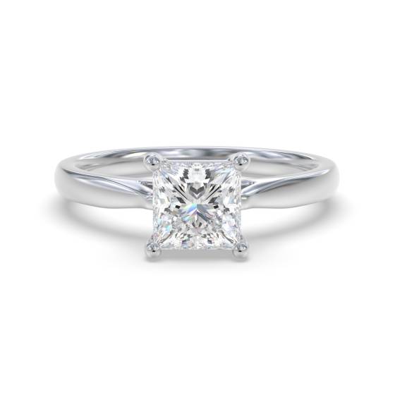 Eleganter Verlobungsring mit Prinzessdiamant