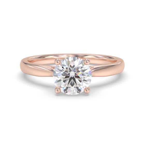 Eleganter Verlobungsring mit rundem Diamanten