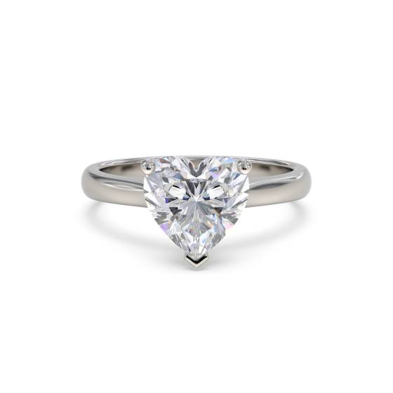 Klassischer Herz-Diamant-Verlobungsring