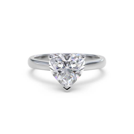 Klassischer Herz-Diamant-Verlobungsring