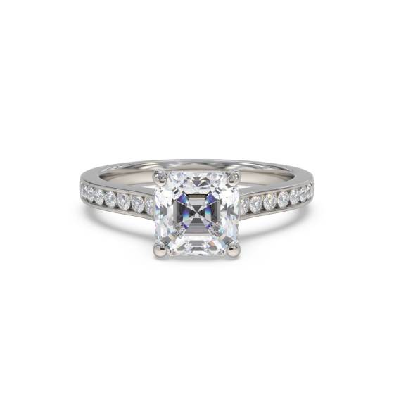 Ascher Diamant-Schulter-Set-Ring