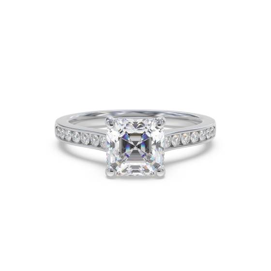 Ascher Diamant-Schulter-Set-Ring