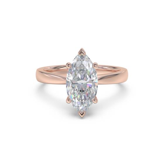 Verlobungsring mit Marquise-Diamanten