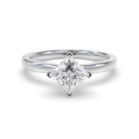 Verlobungsring mit 0,25 ct Prinzessdiamant