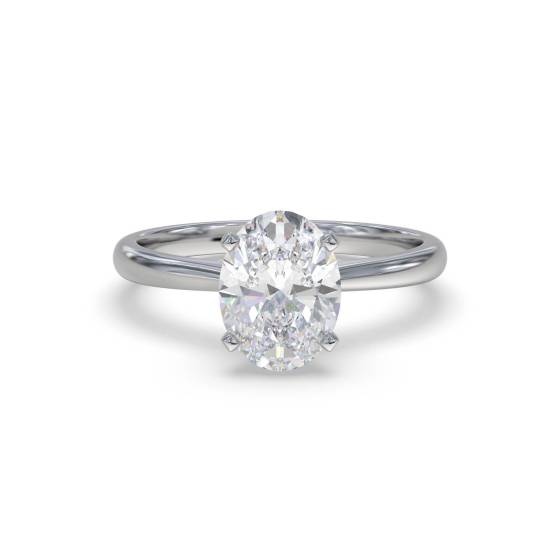 Klassischer ovaler Diamant-Verlobungsring mit 0,25 ct