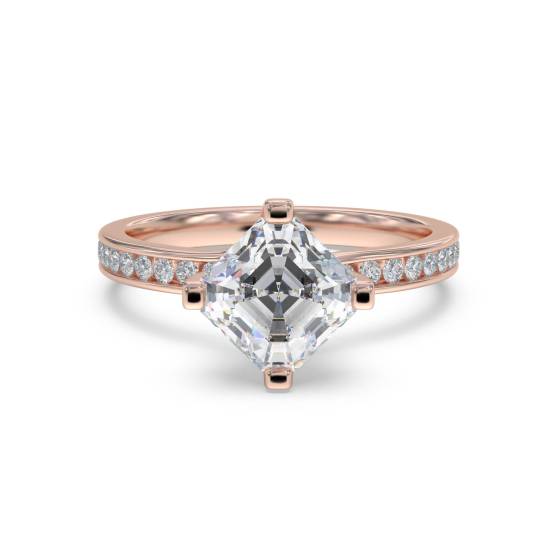 Asscher-Diamant-Schulterring