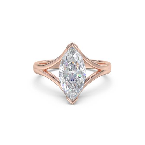 Verlobungsring mit Marquise-Diamanten