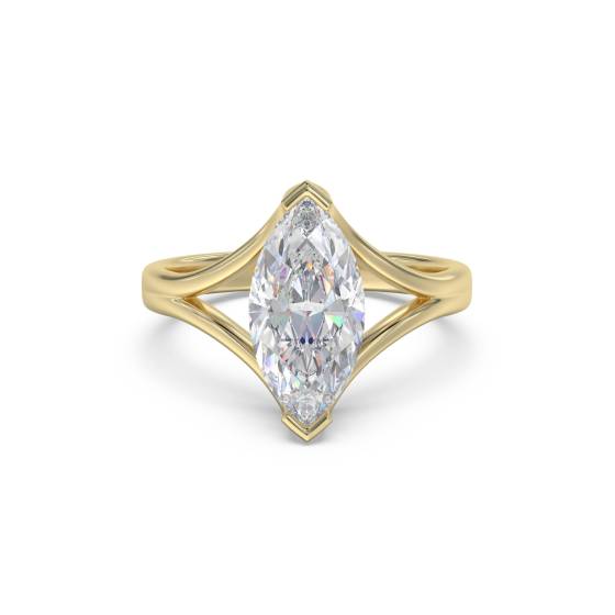 Verlobungsring mit Marquise-Diamanten