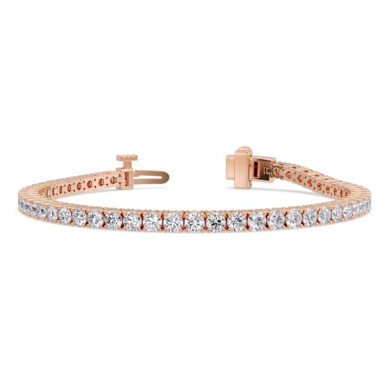 Armband mit rundem, im Labor gezüchtetem Diamanten