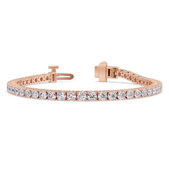 Armband mit rundem, im Labor gezüchtetem Diamanten