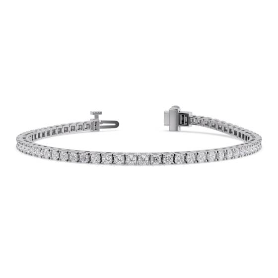 Klassisches Princess-Diamant-Tennisarmband