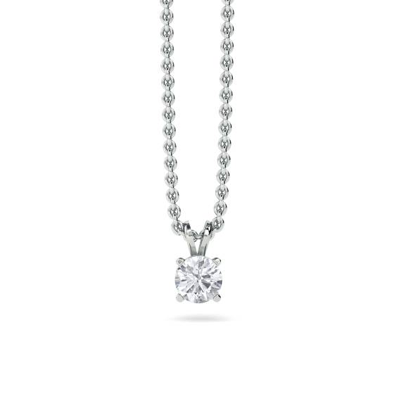 Solitäranhänger mit rundem, im Labor gezüchtetem Diamanten (1,20 ct, VS2/F)