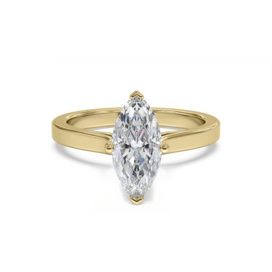 Verlobungsring mit Marquise-Diamanten