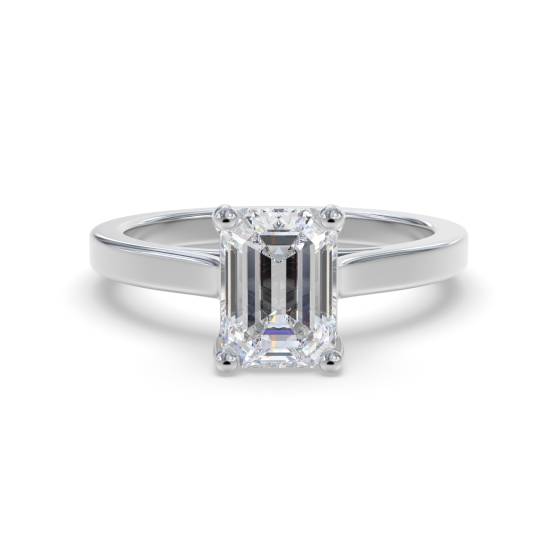 Verlobungsring mit Smaragd und Diamant