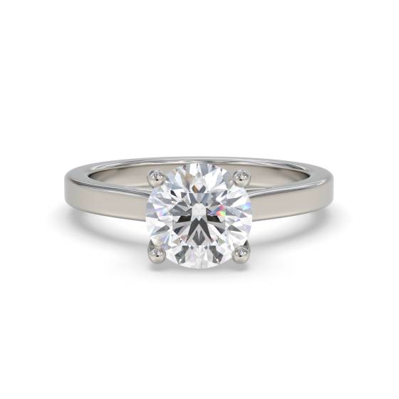 Verlobungsring mit rundem Diamanten