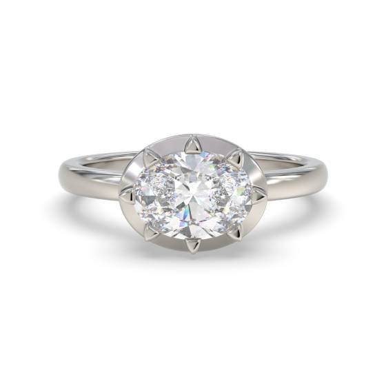 Verlobungsring mit ovalem Diamanten