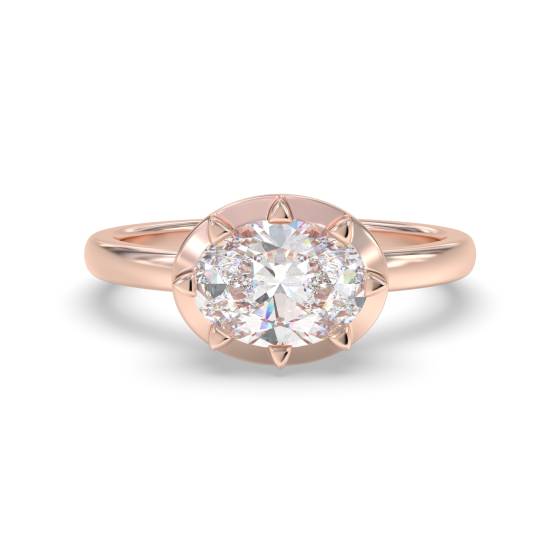 Verlobungsring mit ovalem Diamanten