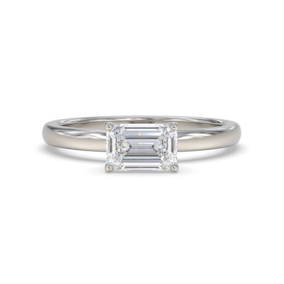 Verlobungsring mit Smaragd und Diamant
