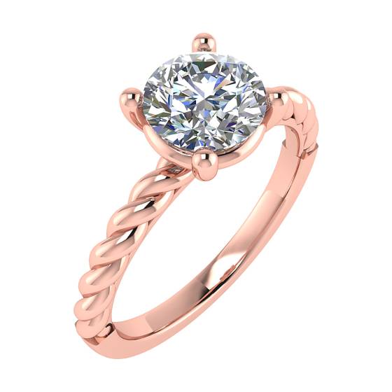 Runder Diamant-Solitärring