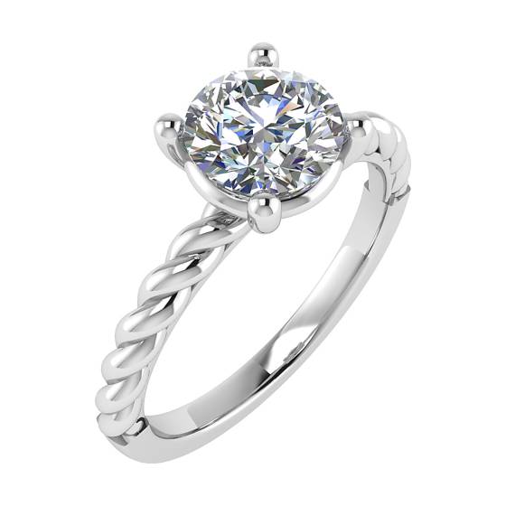 Runder Diamant-Solitärring