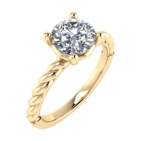 Runder Diamant-Solitärring