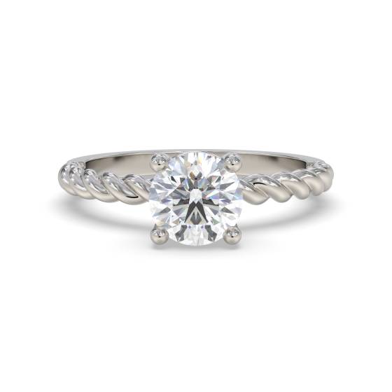 Runder Diamant-Solitärring