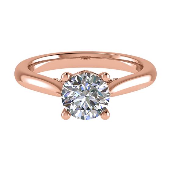Verlobungsring mit rundem Diamanten