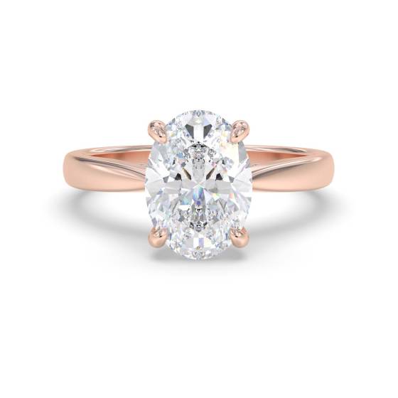 Verlobungsring mit ovalem Diamanten