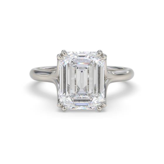 Verlobungsring mit Smaragd und Diamant