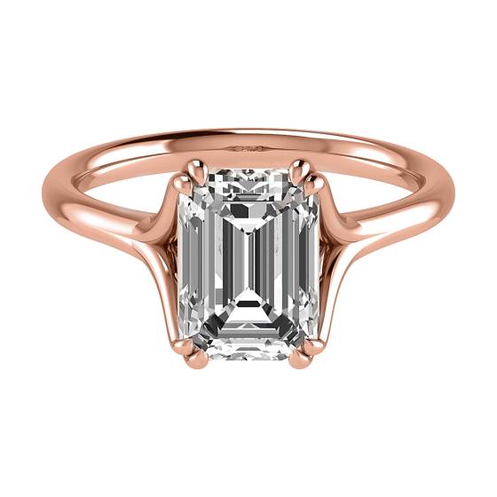 Verlobungsring mit Smaragd und Diamant