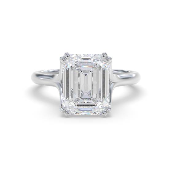 Verlobungsring mit Smaragd und Diamant