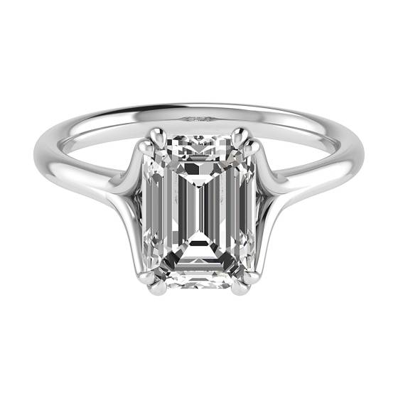 Verlobungsring mit Smaragd und Diamant